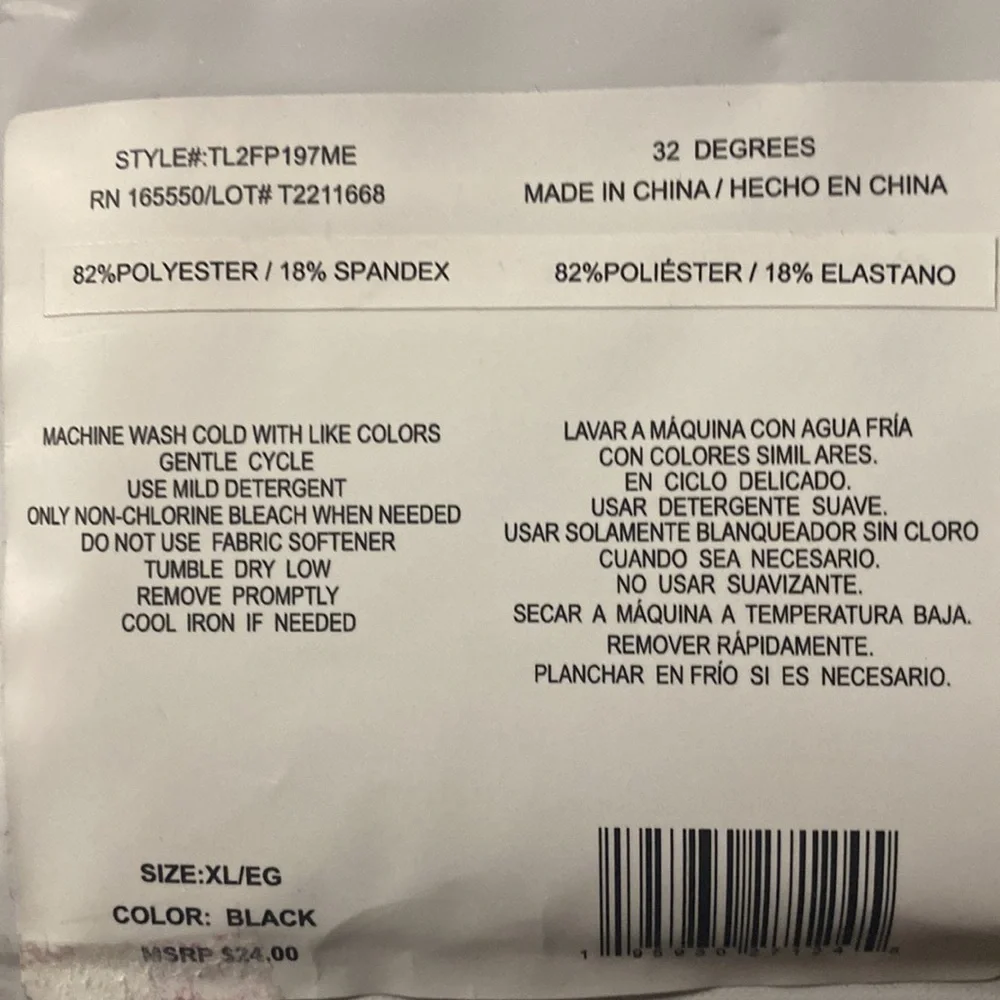 NEW 32* Heat. Women’s Leggins. Cozy Heat. Black. Extra Warm. - Picture 5 of 6